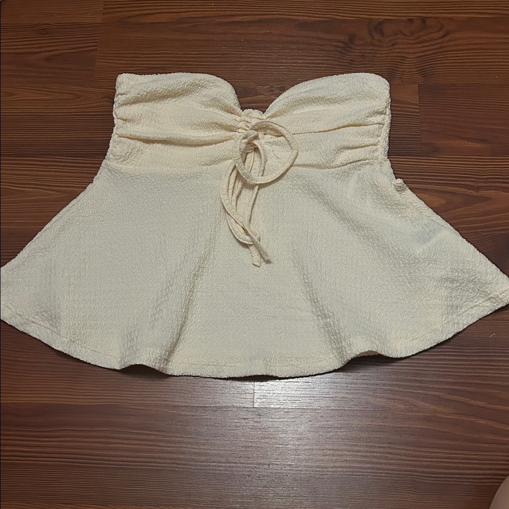SHEIN Cream Textured Top
